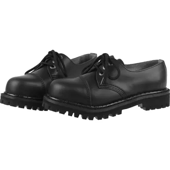 Pánská zimní obuv boty kožené unisex - - KMM - Black - 030
