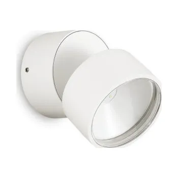 Nástěnné svítidlo LED venkovní nástěnné svítidlo Ideal LUX Omega Ap Round bílé 1x7W 3000K IP54 285574