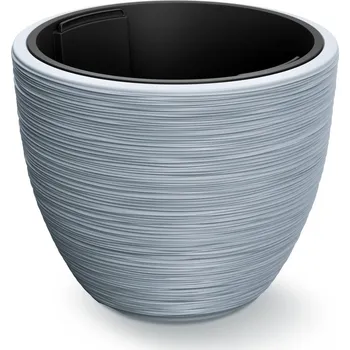 Květináč Květináč drážky 40x32cm| šedý