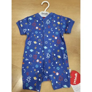 Dětský letní overal Bebetto - různé vzory Velikost: 86, Vzor: modrý vesmír