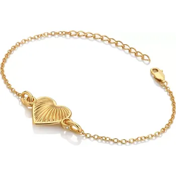 Oblečení a móda Stříbrný pozlacený náramek Hot Diamonds x Jac Jossa Hope DL694