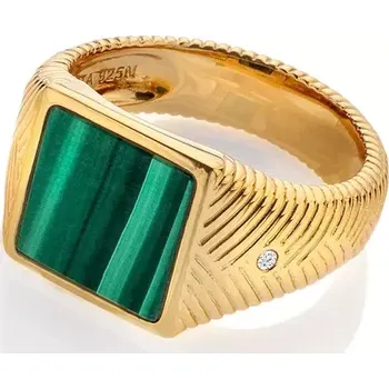 Prsten Stříbrný pozlacený prsten Hot Diamonds x Jac Jossa Hope DR250 Obvod 52 mm