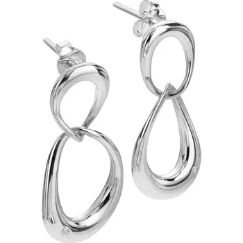 Náušnice Stříbrné náušnice Hot Diamonds Sleek DE806