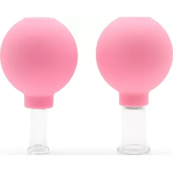 Baňkování VELVESA Skleněné masážní baňky s balónkem - sada 2ks