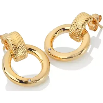 Náušnice Stříbrné pozlacené náušnice Hot Diamonds x Jac Jossa Hope DE677