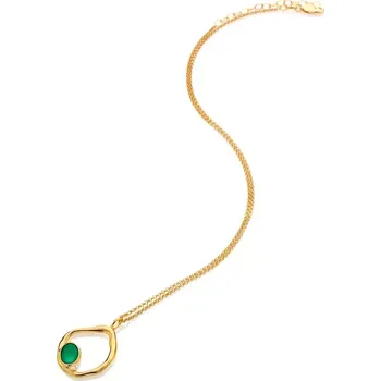 Náhrdelník Stříbrný pozlacený náhrdelník Hot Diamonds X Gemstones DP1024