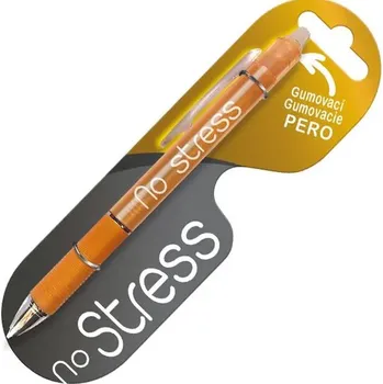 Gumovací propiska s potiskem No stress