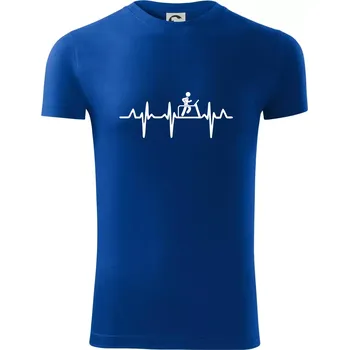 EKG běžecký pás - Viper FIT - Pánské zůžené tričko - L ( Královská modrá )