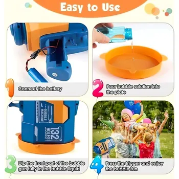 Hra na zahradu Maxi pistole na bubliny - 132 bublin