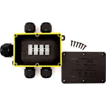 Vývojová deska Kabelová spojka DRÁTEK - IP68 100x70, 5 vývodů 10-14mm, 4pin