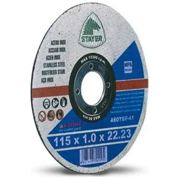 Řezný kotouč Kotouč řezný na kov, Ø 115 x 1 x 22,23 mm, T41, STANDART, STAYER