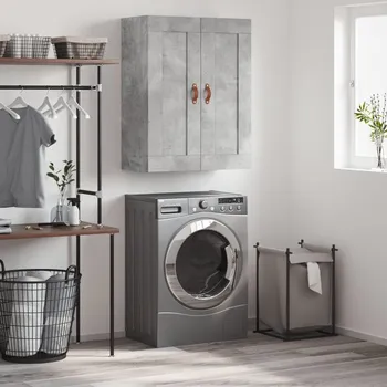 Koupelnový nábytek vidaXL Nástěnná skříňka 69,5 x 34 x 90 cm kompozitní dřevo [830359] Barva: Betonová šedá