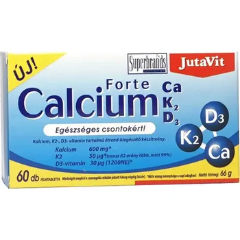 JutaVit Calcium Forte + Ca/K2/D3 (30 Tableta)