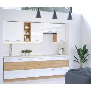Kuchyňská linka Stolarz-Lempert Kuchyňská linka Artisan bílý lesk - Sestava 2