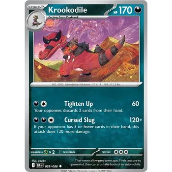 Sběratelská karetní hra Krookodile 059/086 - Black Bolt Typ karty: Non-Holo
