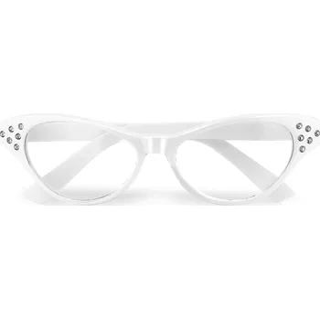 Karnevalový doplněk Widmann Bílé brýle 50. léta