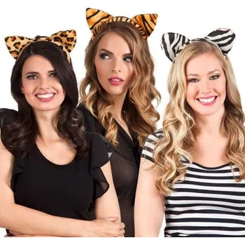 Smiffys Uši zvířecí na čelence mix motivů