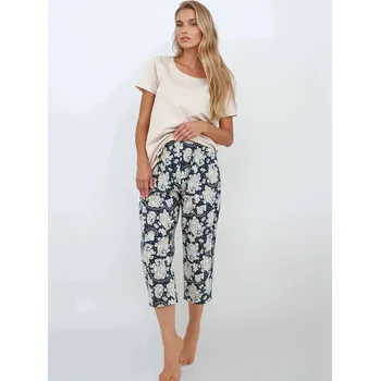 Pánské pyžamo Pyžamo Navy Charm - Momenti Per Me XXXL