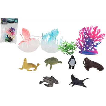 Figurka Sada mořských zvířátek a korálů