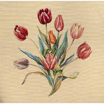 Bavlna režná panel tulipány
