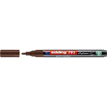 Lakový popisovač "791 PCR", hnědá, 1-2 mm, EDDING 4-791PCR007