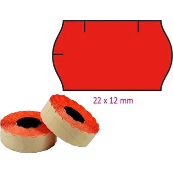 Samolepící etiketa Ostatní etikety CONTACT 22x12mm červená