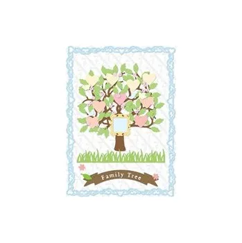 Řezačka papíru Sizzix Vyřezávací šablona Rodinny strom A5 15ks