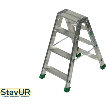 Žebřík Profesionální oboustranné schůdky FACAL 4x4 stupňů D-5