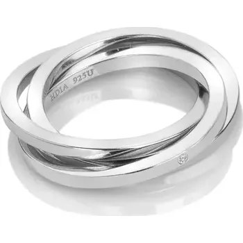 Prsten Stříbrný prsten Hot Diamonds Trio DR296 Obvod 52 mm