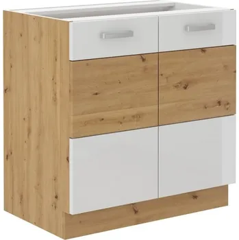 Stolarz-Lempert Kuchyňská skříňka Artisan bílý lesk - dolní 80 D 2F