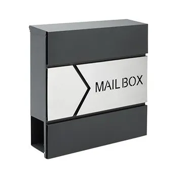 Železářství Poštovní schránka z nerezové oceli | Antracitová / Šedá