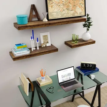 police Vysoce kvalitní nástěnná police 50 cm | tmavý dub