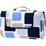 Pikniková deka 2x2m | čtverečky/modrá