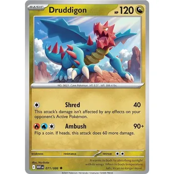 Sběratelská karetní hra Druddigon 071/086 - White Flare Typ karty: Non-Holo