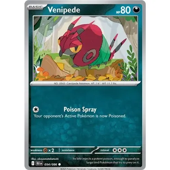 Karetní hra Venipede 054/086 - Black Bolt Typ karty: Non-Holo