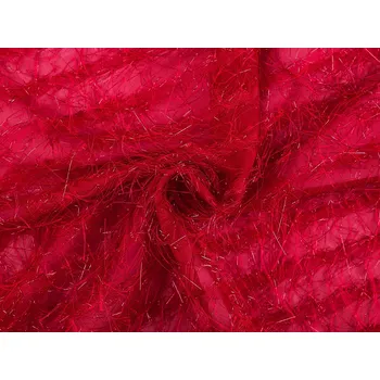 Šifon s ozdobnou nitkou s metalickým efektem