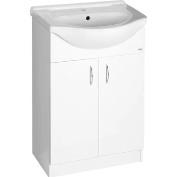 Koupelnový nábytek Aqualine Simplex Eco Skříňka s umyvadlem 60 x 87 cm, bílá mat SIME600