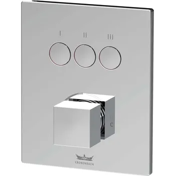 Vodovodní baterie Kronenbach Smart Push vanová baterie pod omítku chrom 19045003CR