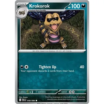 Sběratelská karetní hra Krokorok 058/086 - Black Bolt Typ karty: Non-Holo