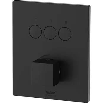 Vodovodní baterie Kronenbach Smart Push vanová baterie pod omítku černá 19045003SM