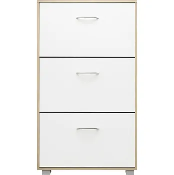 Botník Casaria® Botník 115x60x24cm |dub/bílý