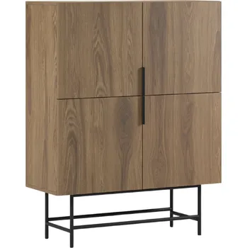 Komoda Marckeric Hnědá komoda Eldia 100 x 40 cm s dubovým dekorem