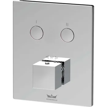 Vodovodní baterie Kronenbach Smart Push vanová baterie pod omítku s termostatem chrom 19046002CR