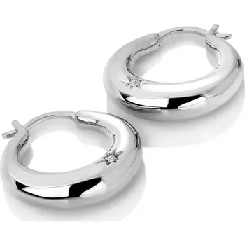 Oblečení a móda Stříbrné náušnice Hot Diamonds Huggies DE794