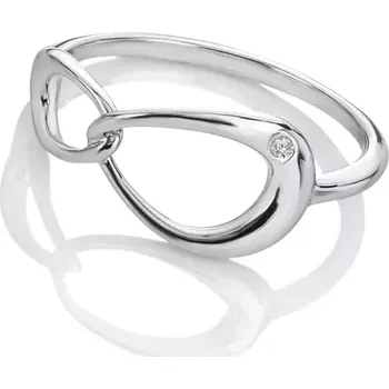 Prsten Stříbrný prsten Hot Diamonds Sleek DR290 Obvod 60 mm
