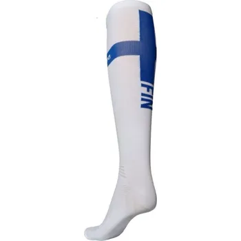 Pánské ponožky Kompresní ponožky BAGHEERA Barva: White-Blue, Velikost: 40-42 EU