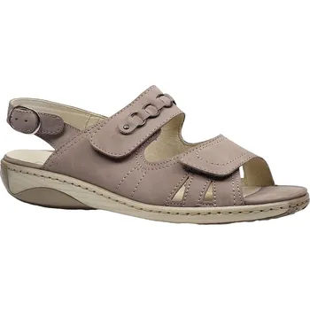 Dámská obuv Letní vycházková obuv-flexiblová, Waldläufer, šíře G, šedobéžová: Béžová Nubuk, velur (semiš) 28 43 G - standardní šíře (28202-24952)