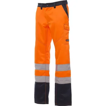 Pánské kalhoty PayPer CHARTER/WINTER - KALHOTY SATIN FUSTAGNO 295 G/M2 Barva: ORANŽOVÁ FLUO/NÁMOŘN, Vyberte velikost: S