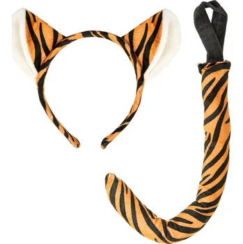 Widmann Set Tygr čelenka s ušima a ocásek