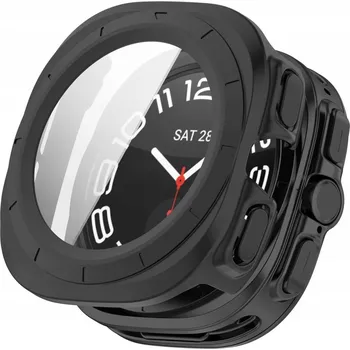 Náhradní kryt pro mobilní telefon Kryt / Ochranné sklo Tech-Protect Defense Samsung Galaxy Watch Ultra 2024 / 2025 (47 mm) Black